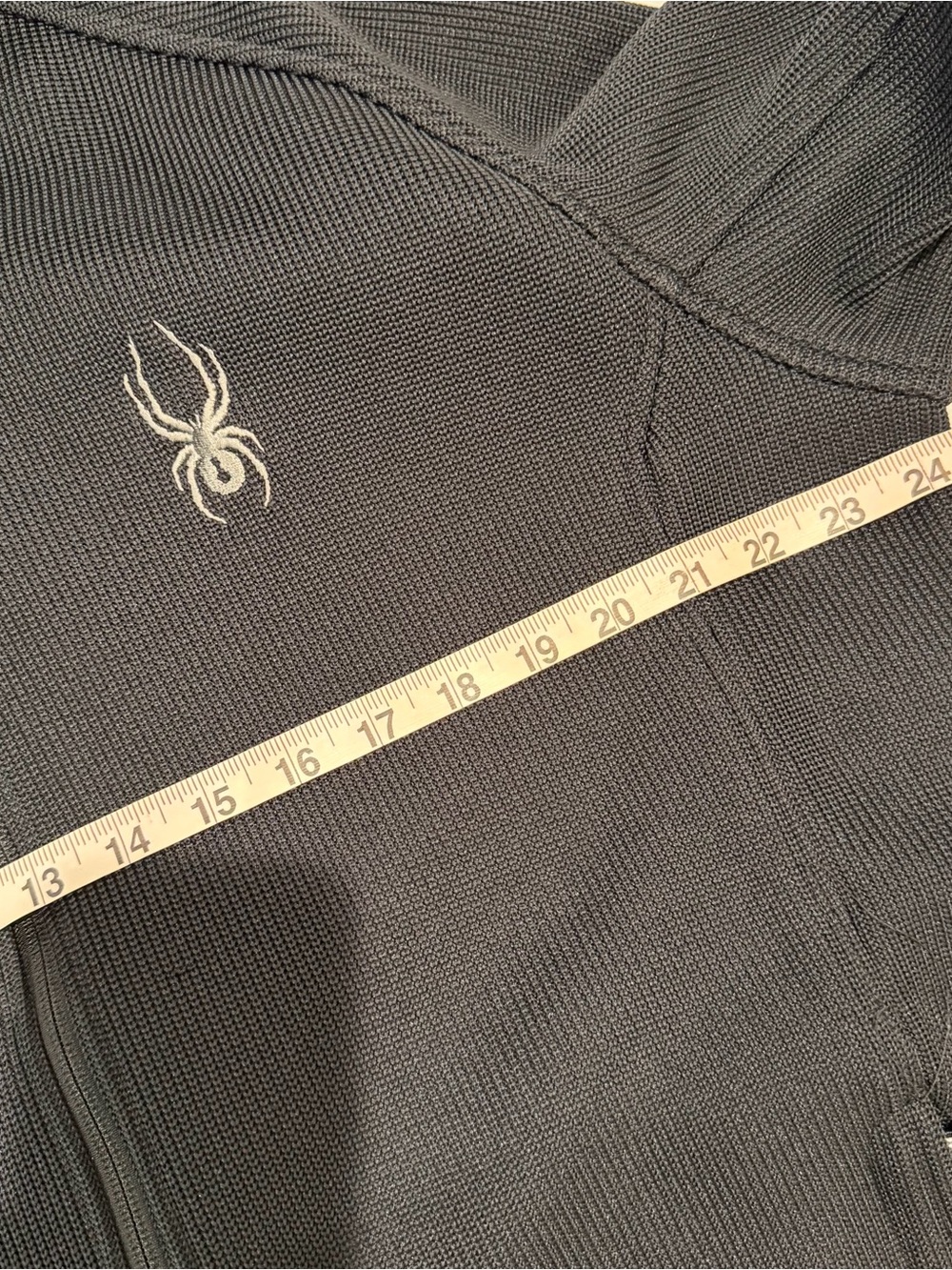 Spyder full zip black hooded jacket mens size XL - Picture 10 of 11